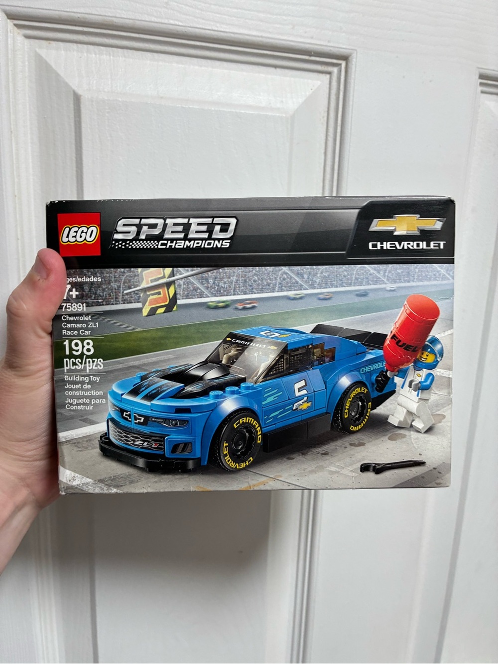 LEGO Speed Champions Blue Chevrolet Camaro ZL1 Race Car Toy